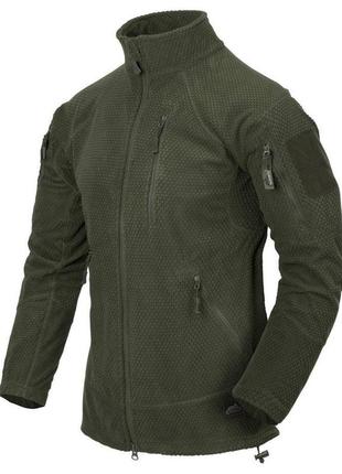 Тактична кофта  флисовая helikon alpha tactical фліс olive xs