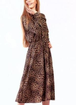Стильное платье,леопардовый принт.