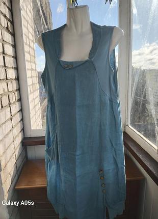 Льняной сарафан made in italy