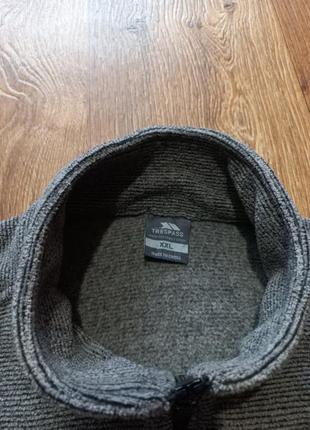 Мужская флисовая кофта с воротником . чоловіча флісова кофта з воротником .