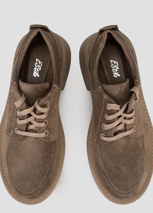 Полуботинки женские демисезонные бежевые натуральная замша украина estilo - размер 36...