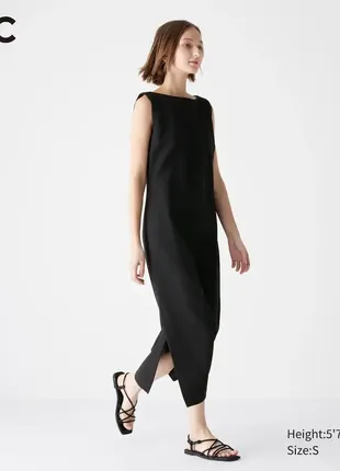 Мінімалістична чорна сукня uniqlo