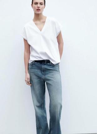 Белая футболка zara