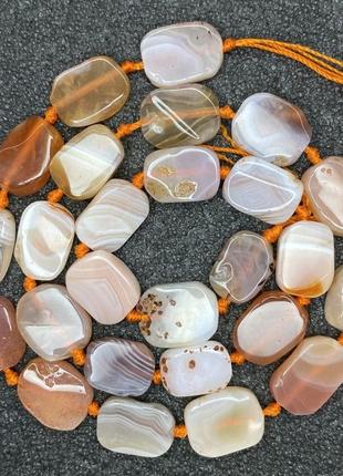 Агат ботсвана 9*12 мм довжина 40 см