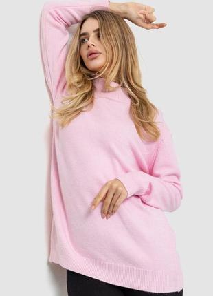 Жіночий светр в'язаний, колір рожевий, 204r179