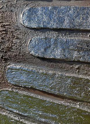 Картина с текстурой минимализм «серебряные линии»