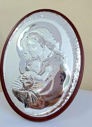 Грецька ікона prince silvero богородиця з немовлям 21х28 см ma/e910/2 21х28 см1 фото