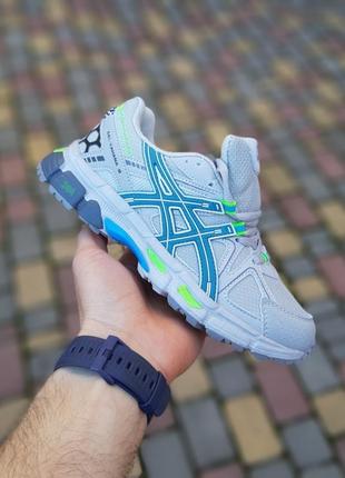Кроссовки asics gel kahana 8 серые с голубым