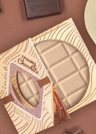 Lovelyy creamy chocolate deep matte face bronzer powder матуюча бронзуюча пудра