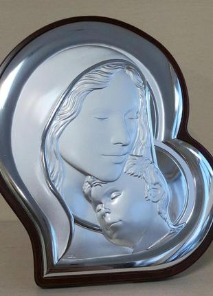 Греческая икона prince silvero богородица с младенцем 22х18 см ma/e905/3 22х18 см