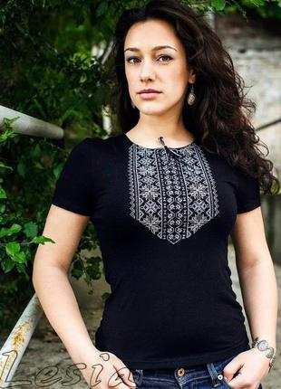 Футболка вышиванка, жіноча вишиванка жіноча батал