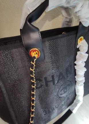 Шопер,пляжная сумка в стиле шанель