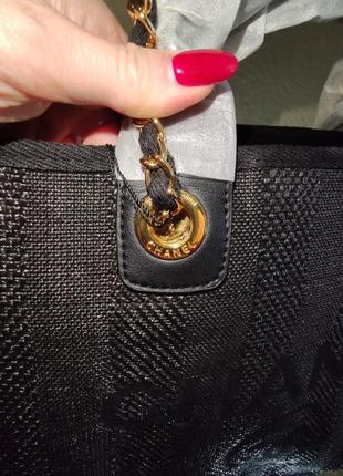 Шопер,пляжная сумка в стиле шанель