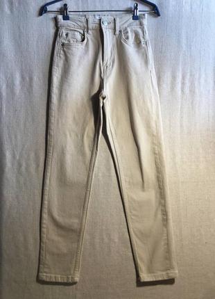 Светлые джинсы Slim mom high ankle jeans