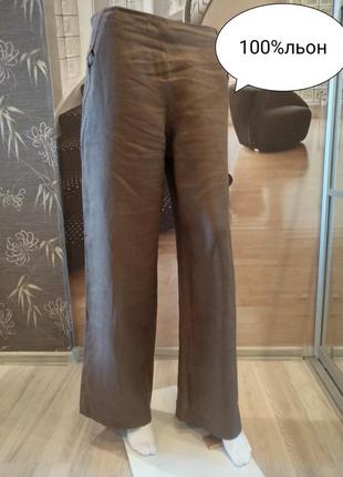 Льняные брюки marks & spencer