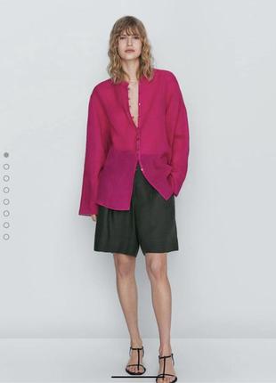 Лляна сорочка massimo dutti