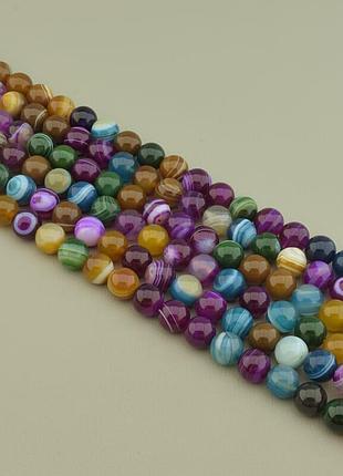 Нитка агат 38 см. 10 мм. (без замка)