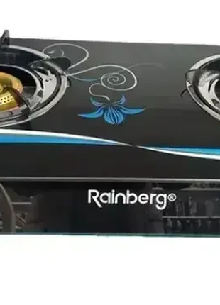 Плита rainberg rb-2231 газовая плита настольная плита на 2 конфорки туристическая плита портативная