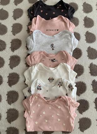 Бодики для девочки 3-6 мес