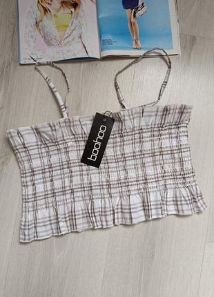Мін замовлення 100грн топ boohoo майка резинка