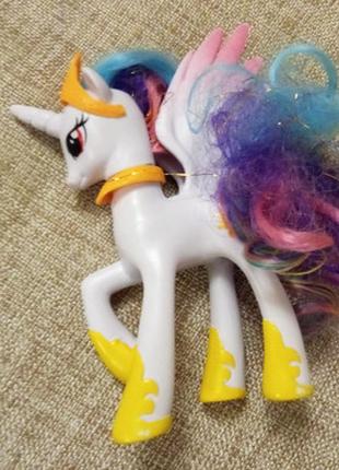 Фигурка my little pony принцесса селестия resteq. игрушка пони единорог. фигурка май литл пони принцесса 14 см 2