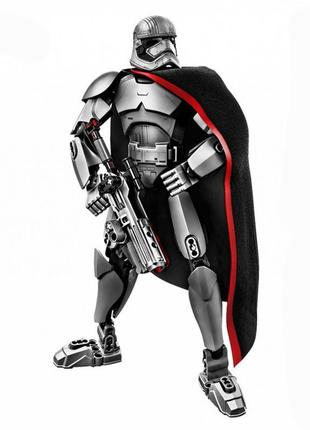 Конструктор фігурка капітан фазма фільму зіркові війни. іграшка конструктор captain phasma 26 см (82шт. деталей)