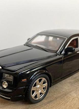 Модель автомобіля rolls royce phantom 1:24. звук + світло ефекти. металева інерційна машинка роллс ройс 2
