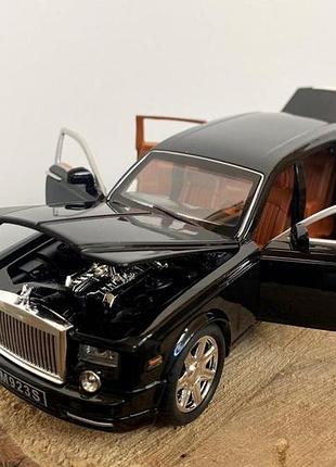 Модель автомобіля rolls royce phantom 1:24. звук + світло ефекти. металева інерційна машинка роллс ройс 6