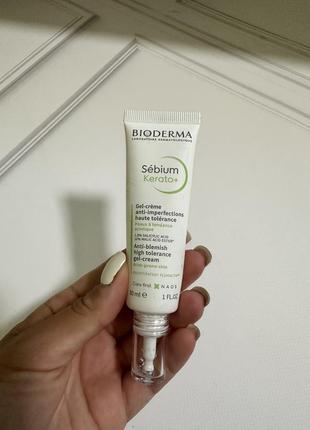 Гель-крем bioderma sébium kerato + anti-blemish gel-cream 30 мл