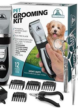 Професійний набір для догляду за собаками pettech бездротові машинки для стрижки волосся3 фото