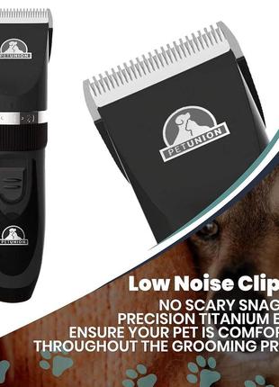 Професійний набір для догляду за собаками pettech бездротові машинки для стрижки волосся6 фото