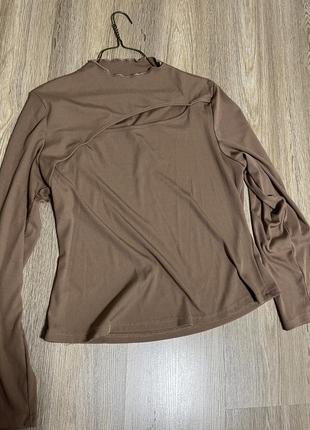 Кофта лонг з довгими рукавами і вирізом shein xxxl