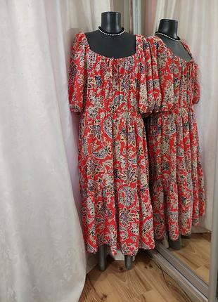 Нове з воланом по низу плаття 👗 великого розміру