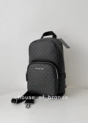 Michael kors cooper logo sling pack мужская брендовая сумочка сумка слинг кроссбоди оригинал кожа мишель корс майкл корс на подарок мужу подарок парню