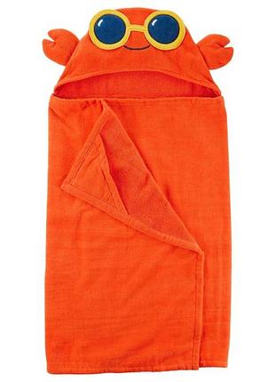 М'який махровий рушник краб з капюшоном 120x72см carter's usa