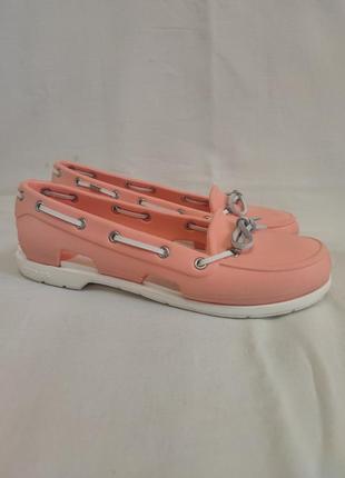 Женские топсайдеры босоножки  "crocs" размер w9 39 (26 см) оригинал!