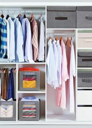 Складные ящики для хранения dimj с прозрачной оконной тканью складная корзина для...