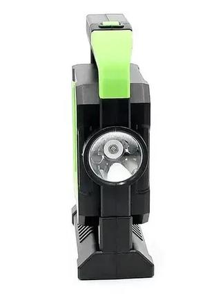 Фонарь-прожектор аккумуляторный с солнечной панелью и повербанком hello cloud hc-7078-в