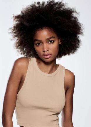 Топ zara в рубчик