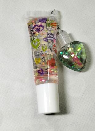 Детский блеск для губ увлажняющий hold morning lip gloss hl зеленый тинт