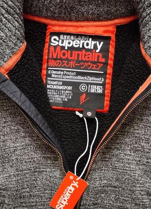 Мегаклассная фирменная утеплённая кофта с капюшоном на молнии superdry8 фото