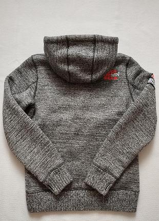 Мегаклассная фирменная утеплённая кофта с капюшоном на молнии superdry7 фото