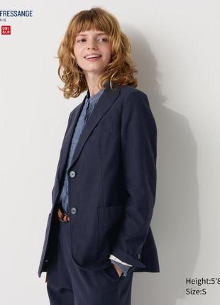 Летний льняной костюм жакет+ штаны uniqlo
