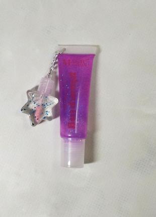 Детский блеск для губ увлажняющий magic your life lip balm фиолетавый