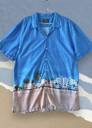 Гавайская рубашка 2xl summer beach