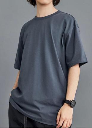 Однотонная футболка без принта plain