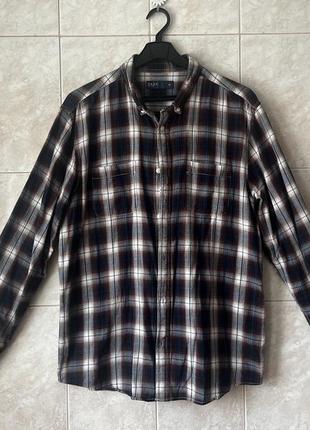 Бавовняна чоловіча картата сорочка matalan easy з довгим рукавом 👔