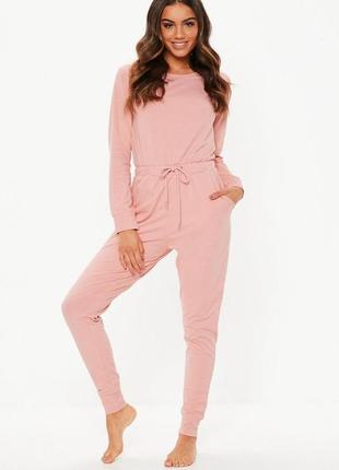 Комбинезон спортивный ромпер пудра missguided 8/36/s
