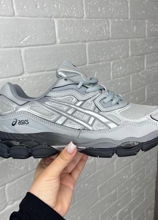 Кроссовки asics gel nyc grey, мужские кроссовки, асикс6 фото