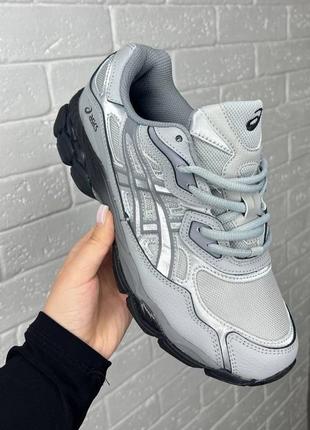 Кроссовки asics gel nyc grey, мужские кроссовки, асикс8 фото